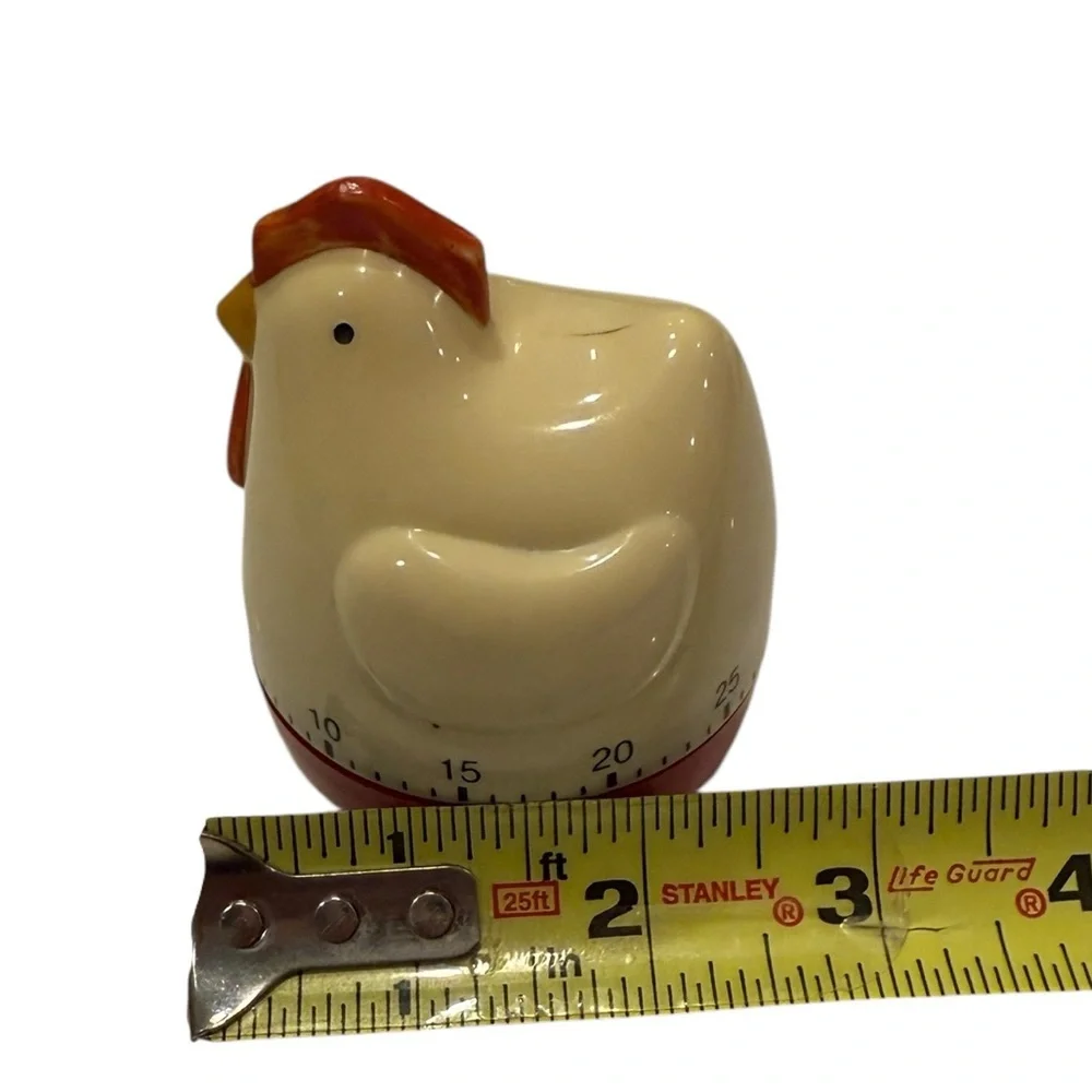 Chicken VTG. Kitchen Timer Mechanical 60 Minute Wind Up Farmhouse Decor (Broken)